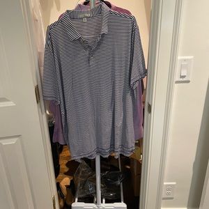 XXL black and white Peter Millar polo